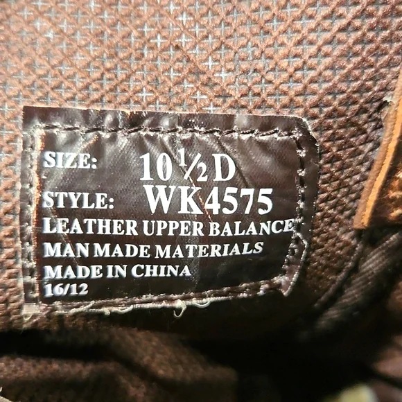 Justin Stampede WK4575 Leather Western Cowboy Boots Men's Size 10.5 D - Picture 8 of 16